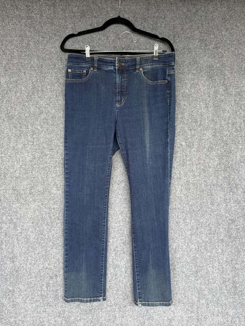 Lauren Ralph Lauren Size 10P Blue Straight Leg Jeans
